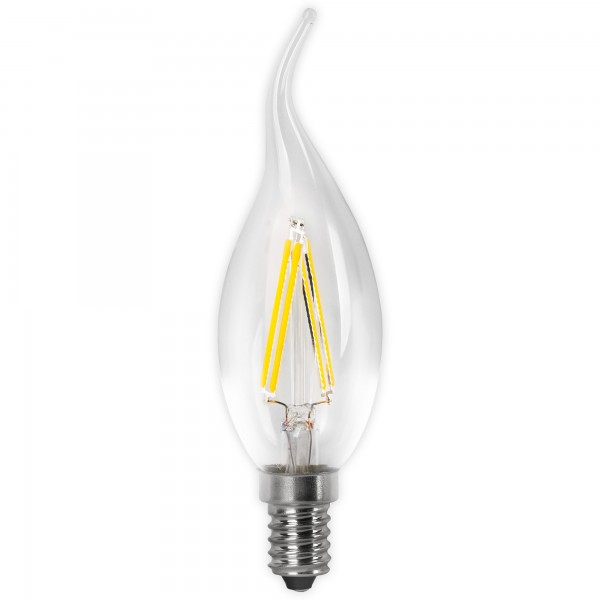Bomb.led filam.vela fla.clara e14 4w.fr (caja de 10 unidades)