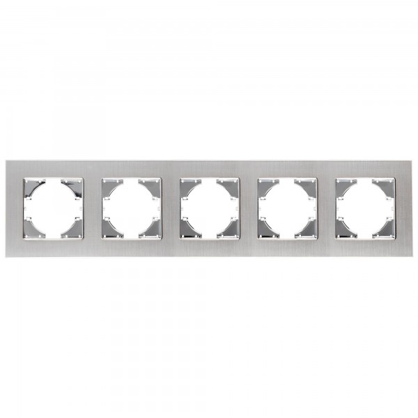 S-empot.aluminio plata marco 5elem.hori