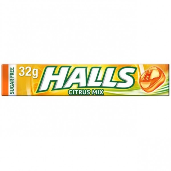 Halls Citricos Mix Sin Azucar 32g 20 Unidades