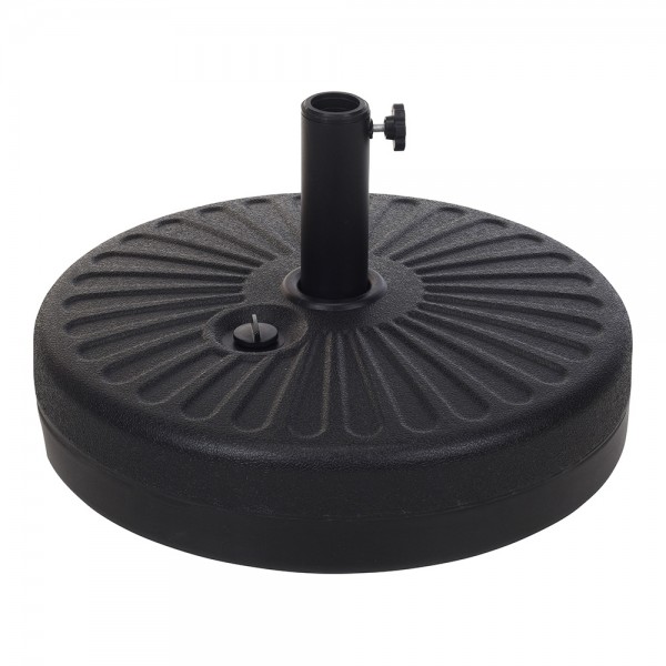 Base de parasol 22 l negro ø51 x 12 cm (pack 3 unidades)