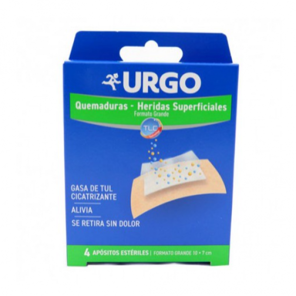 Urgo Quemaduras Waterproof Apositos 10x7 cm 4 Ud