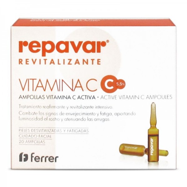 Repavar Revitalizante Vitamina C 20 Ampollas