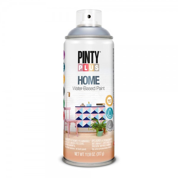 Pintura acrílica spray home water-based 520 cc dusty blue hm121 (pack 2 unidades)