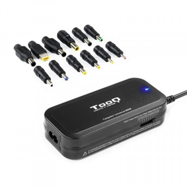 Tooq cargador portátil 90w manual 12 conectores