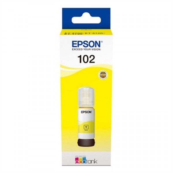 Epson botella tinta ecotank 102 amarillo