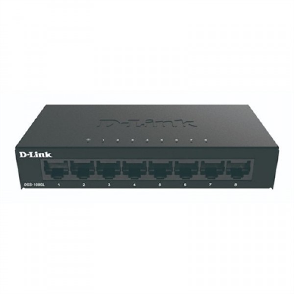 D-link dgs-108gl switch 8xgb metal plug&play