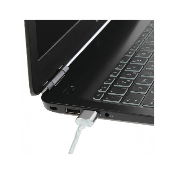 Cable Nylon USB C 2.0 Lightning con Carga Rápida y Transferencia de Datos