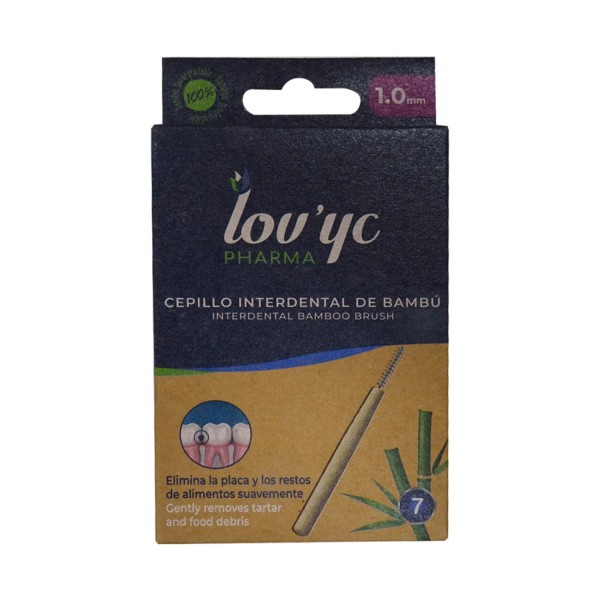 Lovyc bambu cepillo interdental caja 1un