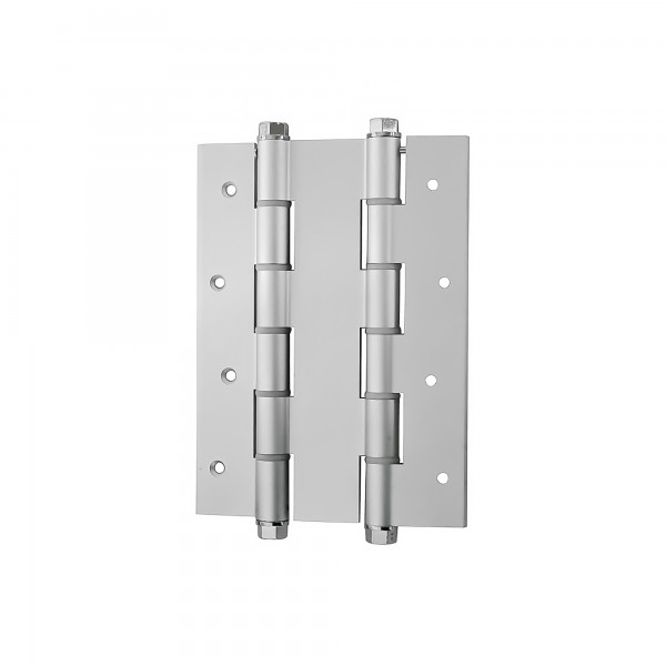 Bisagra alumin.doble accion plata 180mm.