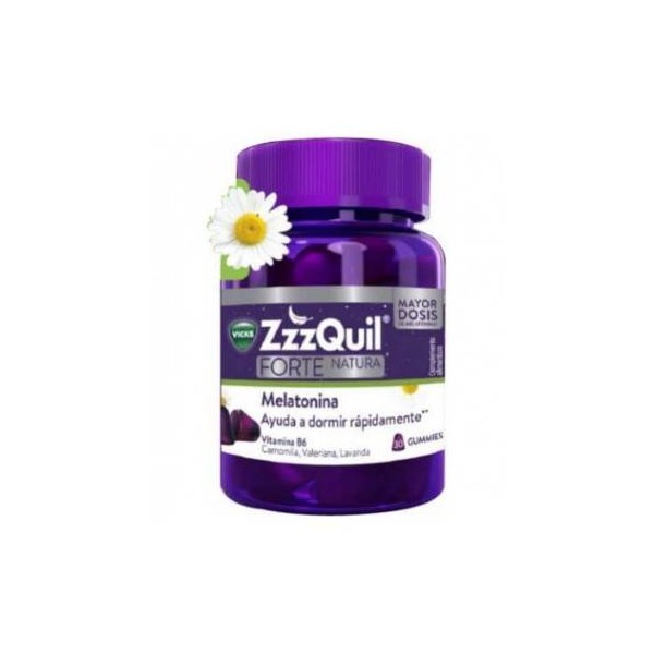 Zzzquil Natura Forte 30 Gummies Sabor Frutos Del Bosque