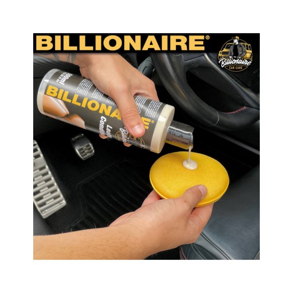 Billionaire Leather Conditioner Acondicionador de Piel Nutre e Hidrata el Cuero Textura No Grasa Aroma a Coche Nuevo 500ml