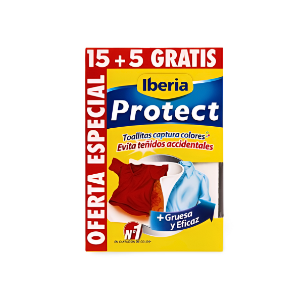 Iberia Protect Toallitas Captura colores 15+5 u Gratis