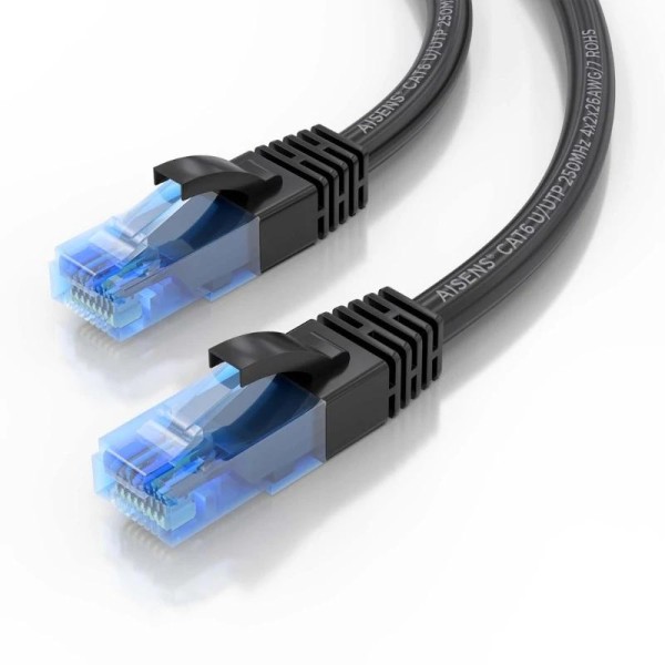 Aisens cable rj45 cat.6 utp awg26 cca negro 10m
