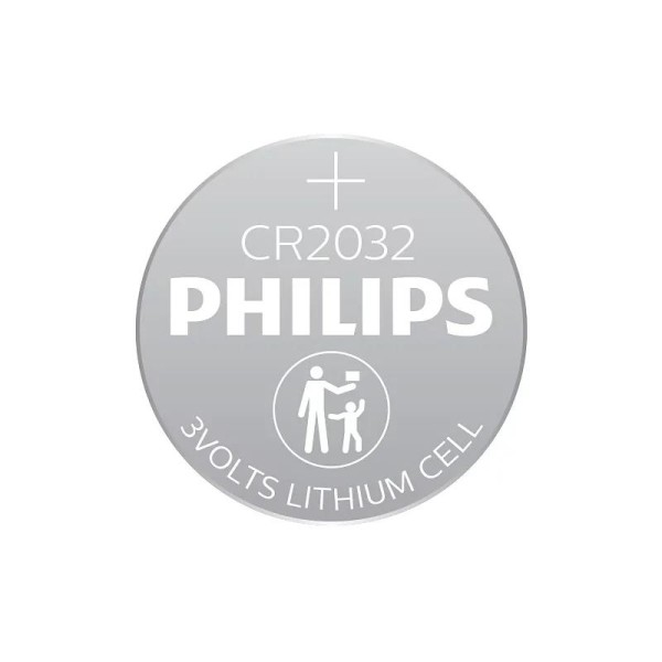 Philips pila boton litio cr2032 3v blister*5