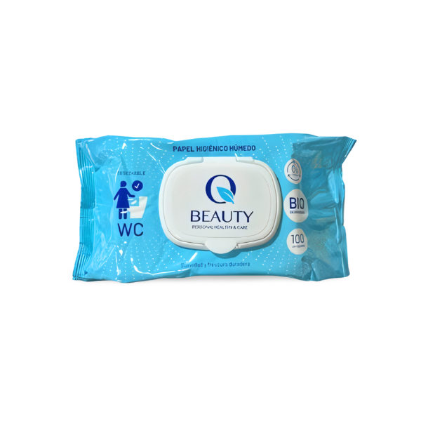 Q beauty toallitas WC bio 100 uds.