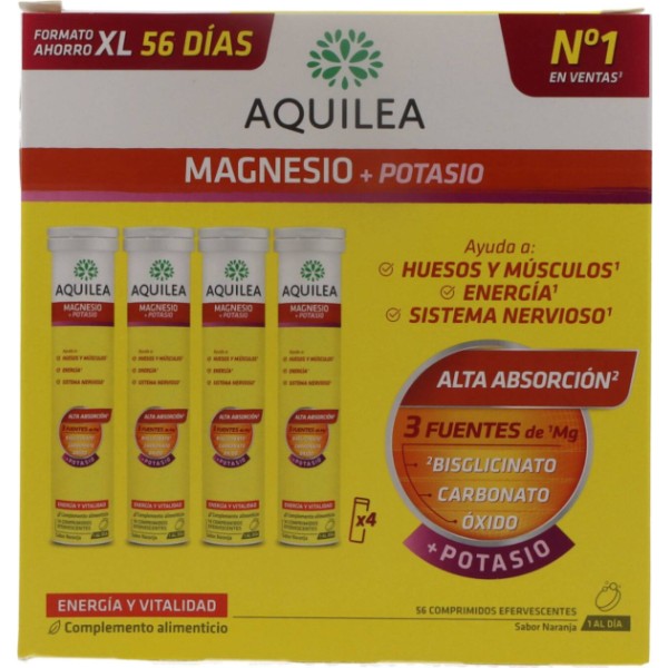 Aquilea Magnesio + Potasio 56 Comps Efervescentes Promo