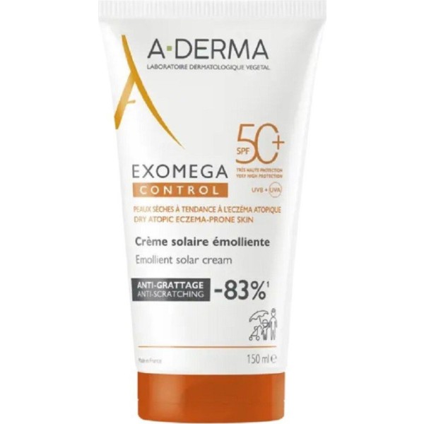 A-Derma Exomega Control Crema Solar Emoliente SPF 50+ 150 ml