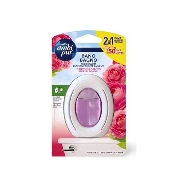 Ambi Pur Baño ambientador Flores Elegantes 50días