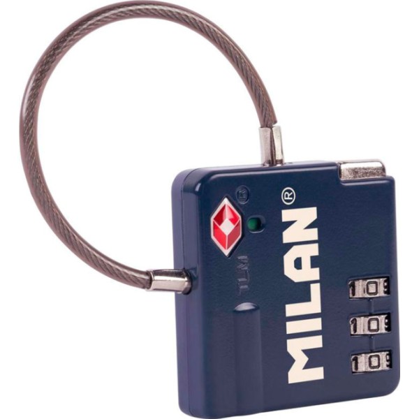 Candado tsa azul con cierre de combinación 3 dígitos