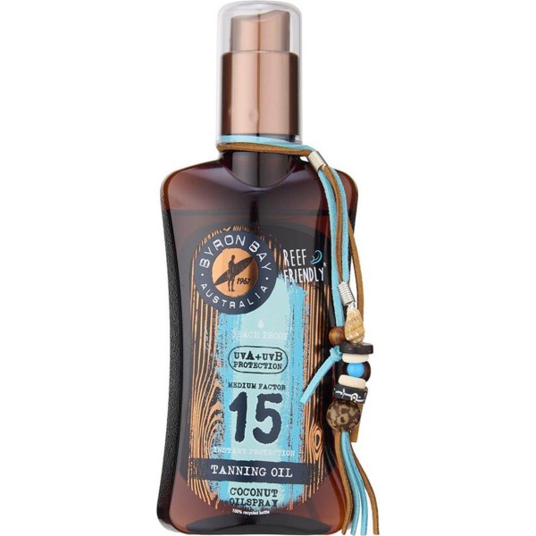 Byron bay medium factor 15 aceite bronceador coconut 200ml vaporizador