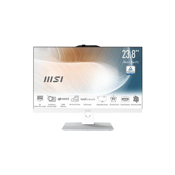 Msi am242p-2089xeu c5-120u 16gb 512 dos 24" blanco