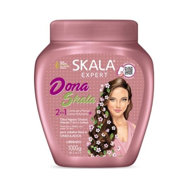 Skala dona skala 2in1 crema hidratante cabellos lisos 1000gr